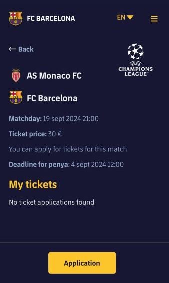Auswahl der Penya Barcelonista de Viena „Udo Steinberg“, Button „Select“